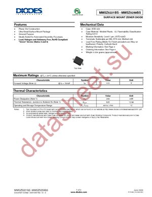 MMSZ5237BS-7-F datasheet  